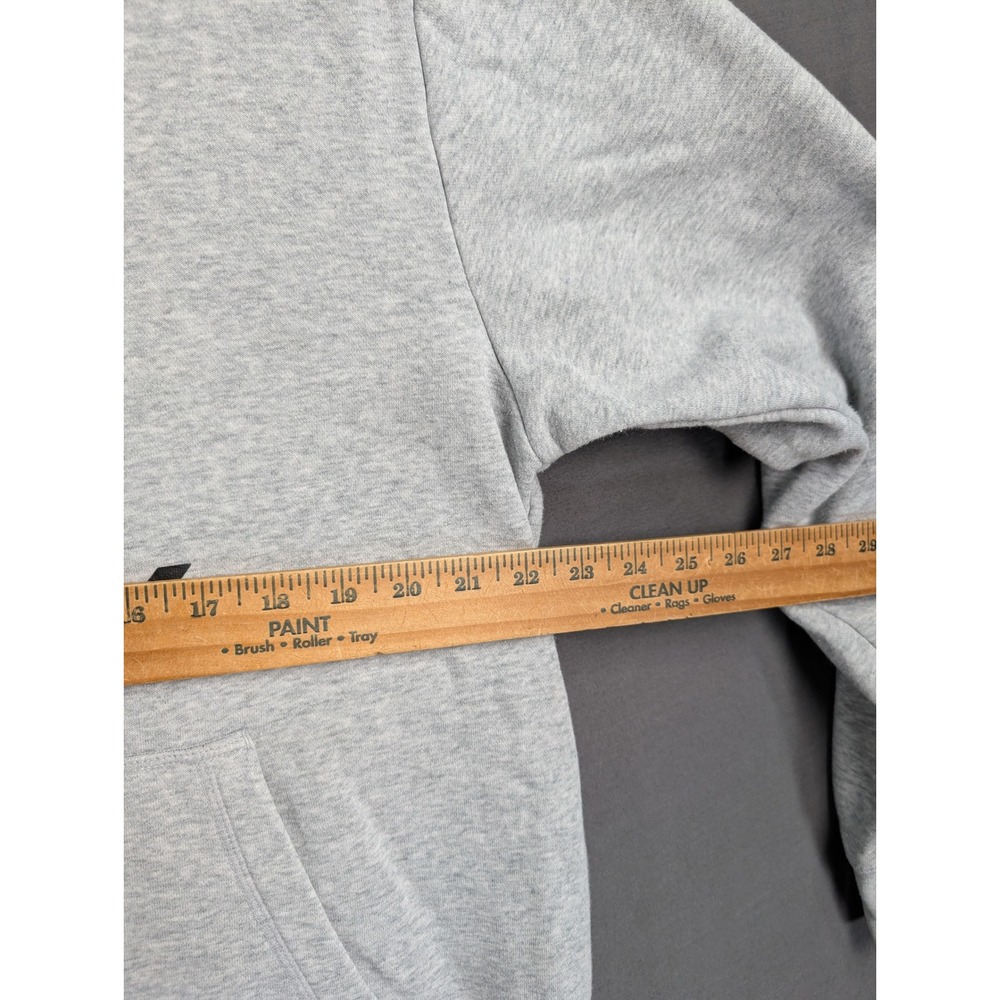 Reebok Mens Delta Logo Pullover Hoodie Gray Graphic Sweatshirt 8620 - Picture 5 of 7